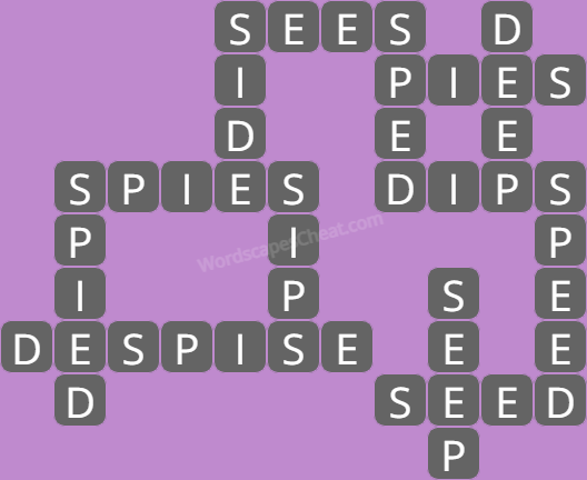 Wordscapes daily puzzle April 27 answers