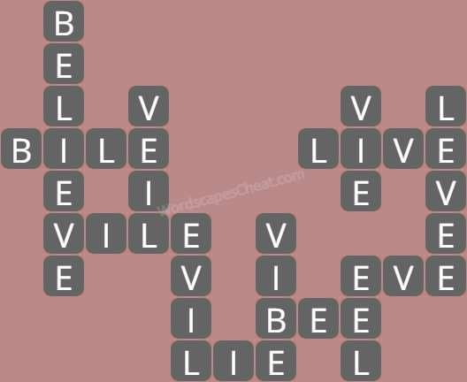 Wordscapes daily puzzle August 17 answers