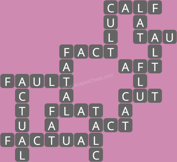 Wordscapes daily puzzle August 26 answers
