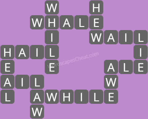 Wordscapes daily puzzle August 5 answers