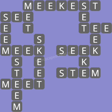 Wordscapes daily puzzle December 12 answers