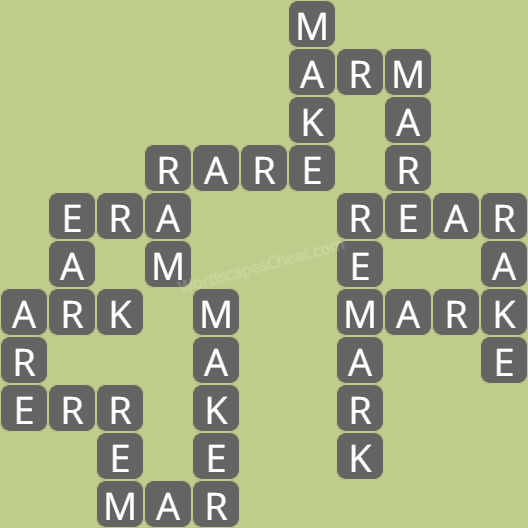 Wordscapes daily puzzle March 13 answers