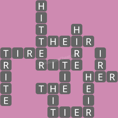 Wordscapes daily puzzle March 9 answers