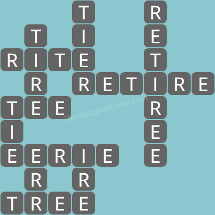 Wordscapes daily puzzle November 11 answers