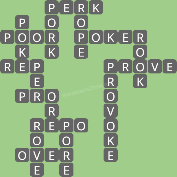 Wordscapes daily puzzle October 20 answers