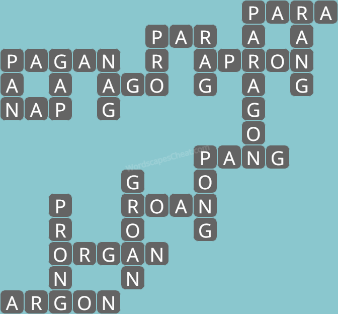 Wordscapes level 5296 answers