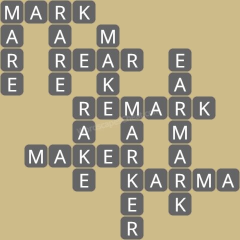 Wordscapes level 6182 answers