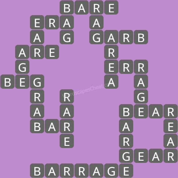 Wordscapes level 6238 answers