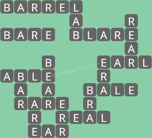 Wordscapes level 6475 answers