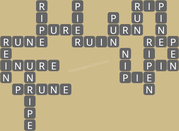 Wordscapes level 6492 answers