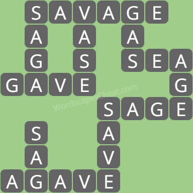 Wordscapes level 6694 answers