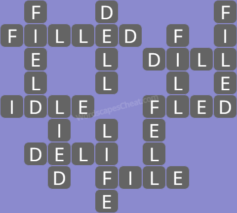 Wordscapes level 7077 answers
