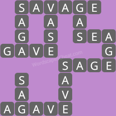 Wordscapes level 7468 answers
