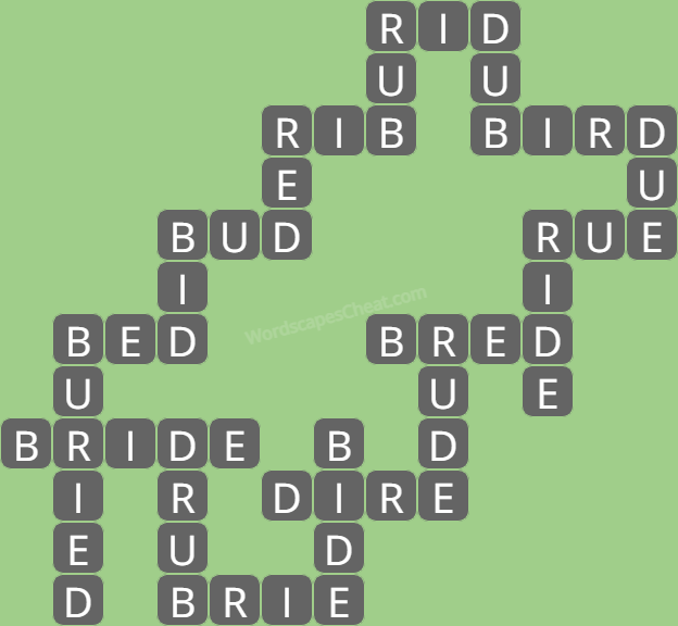 Wordscapes level 7664 answers