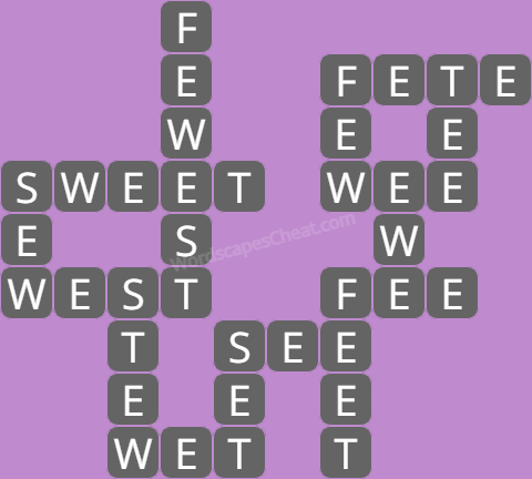 Wordscapes level 7768 answers