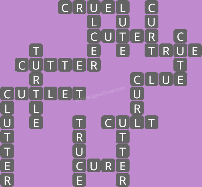 Wordscapes level 8718 answers