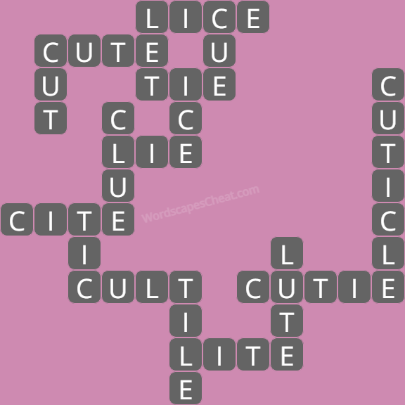 Wordscapes level 8839 answers
