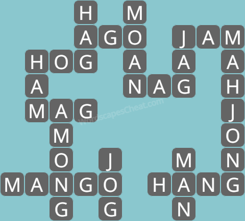 Wordscapes level 9616 answers