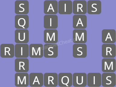 Wordscapes level 9627 answers