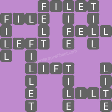 Wordscapes level 9728 answers